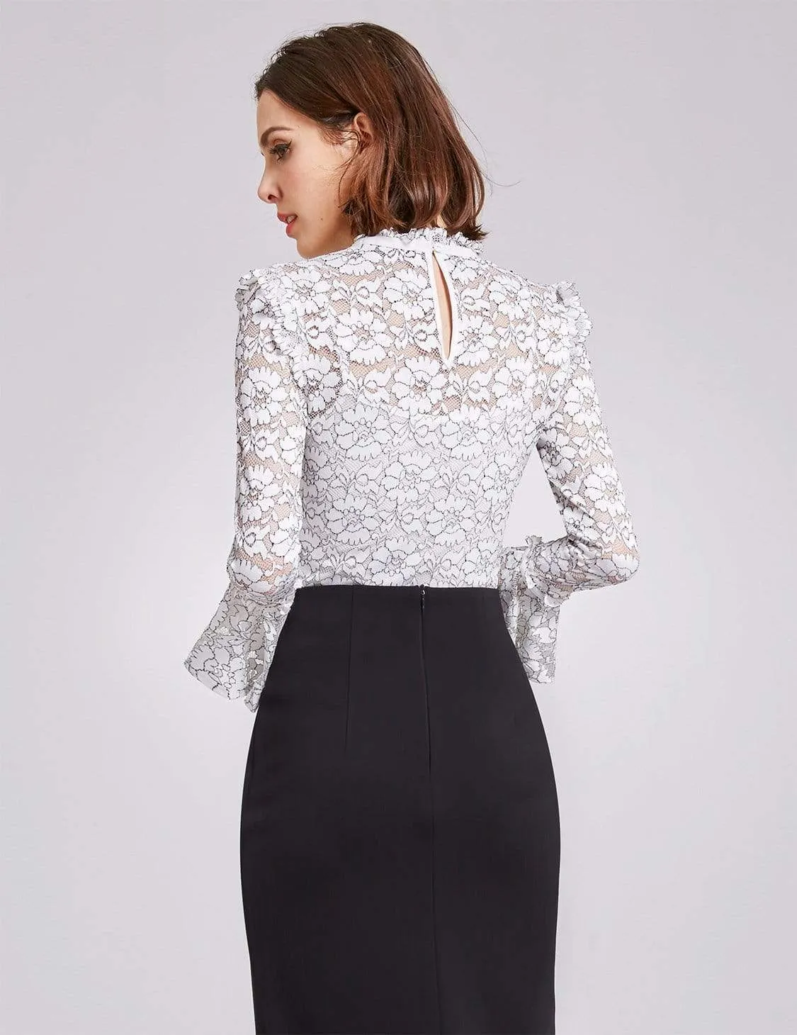 Alisa Pan Long Sleeve Lace Top