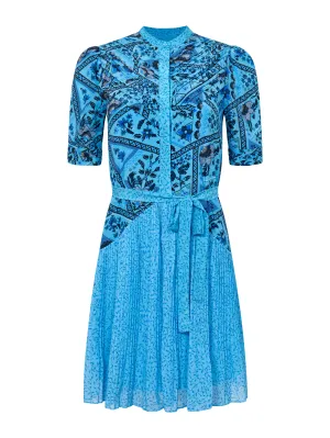 Ally Dress in Alam Patchwork Sky