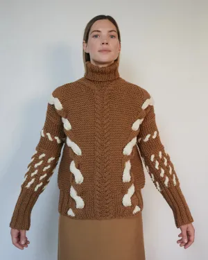 Barbora Wool Turtleneck Brown