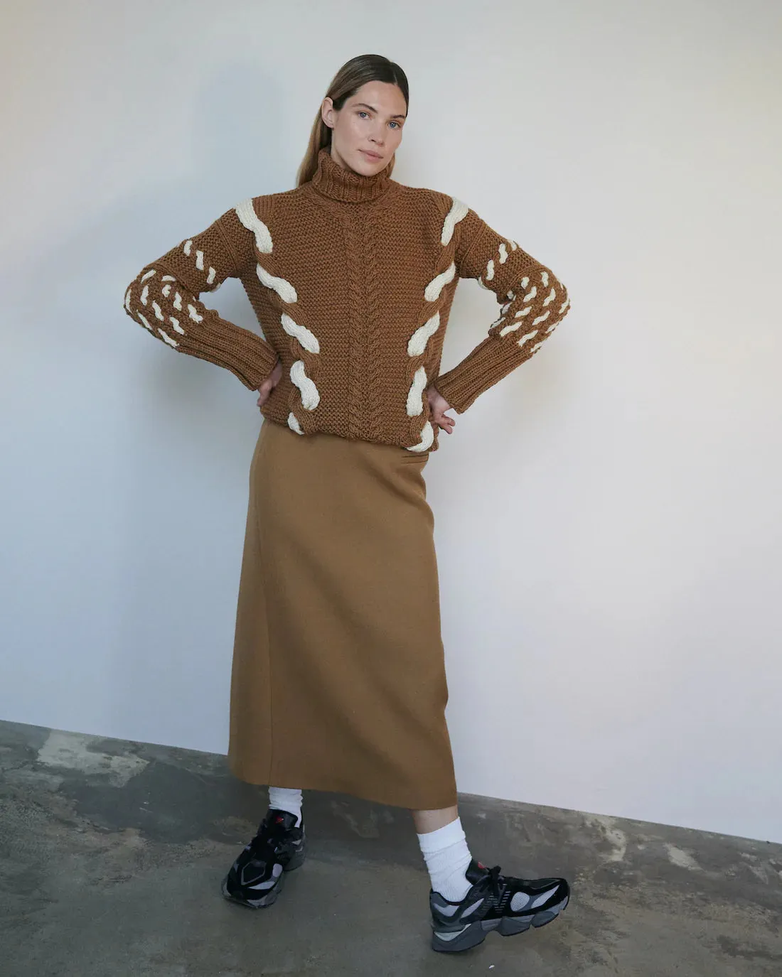 Barbora Wool Turtleneck Brown