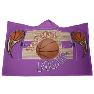 BASKETBALL MOM HOODED BLANKET - Purple [UNIQUE, LIMITED EDITION]