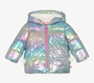 Billieblush Girls Iridescent Puffer Coat