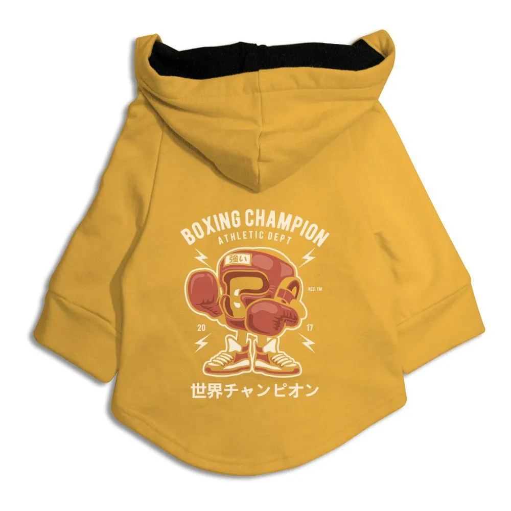 Boxing Champion Dog Hoodie Jacket