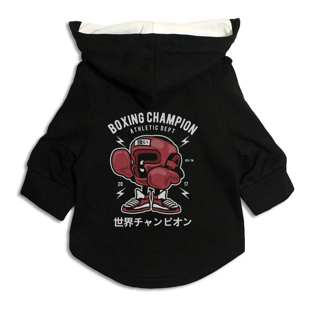 Boxing Champion Dog Hoodie Jacket