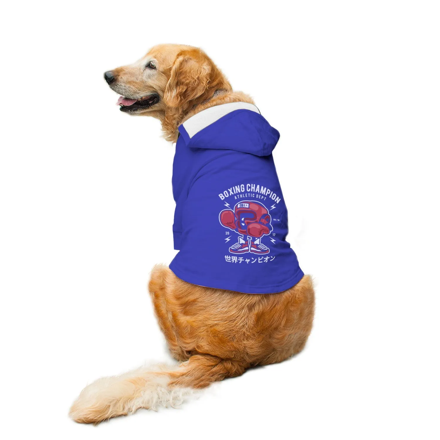 Boxing Champion Dog Hoodie Jacket