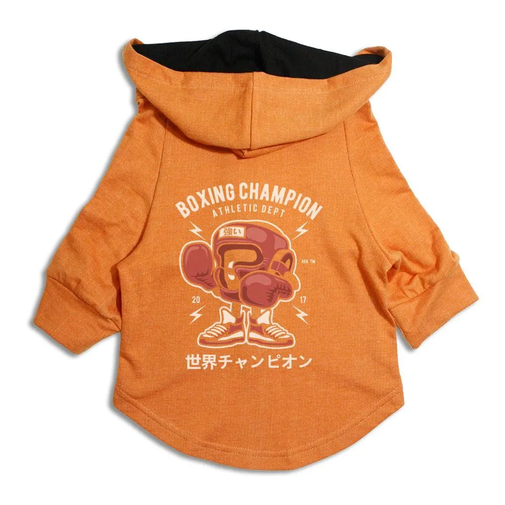 Boxing Champion Dog Hoodie Jacket