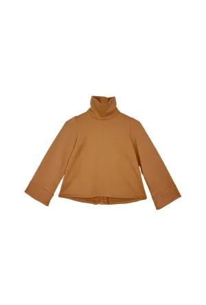 Boxy Turtleneck - Caramel Knit