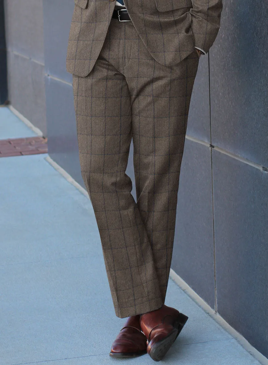 Caccioppoli Orenzo Brown Wool Suit