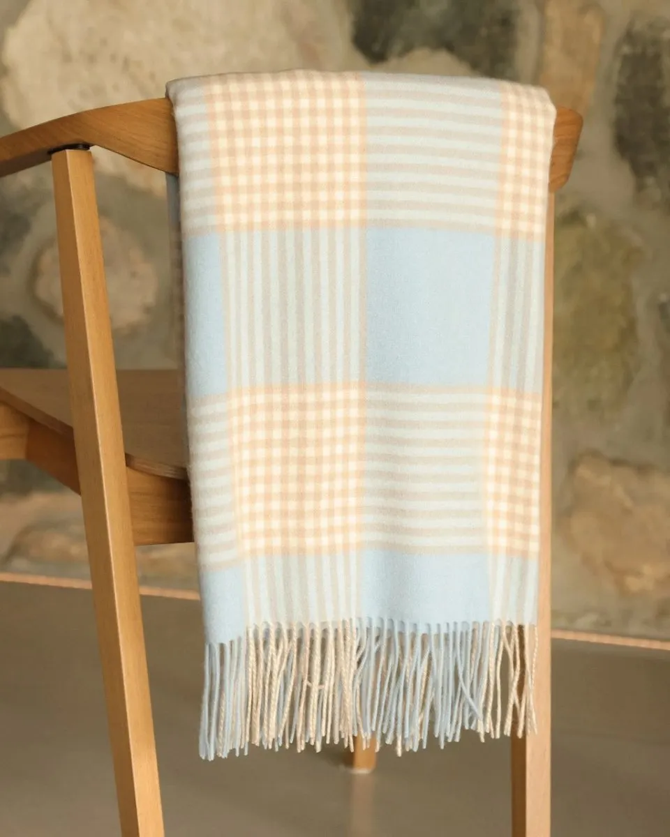 Cashmere Blend Glen Plaid Throw by Alashan