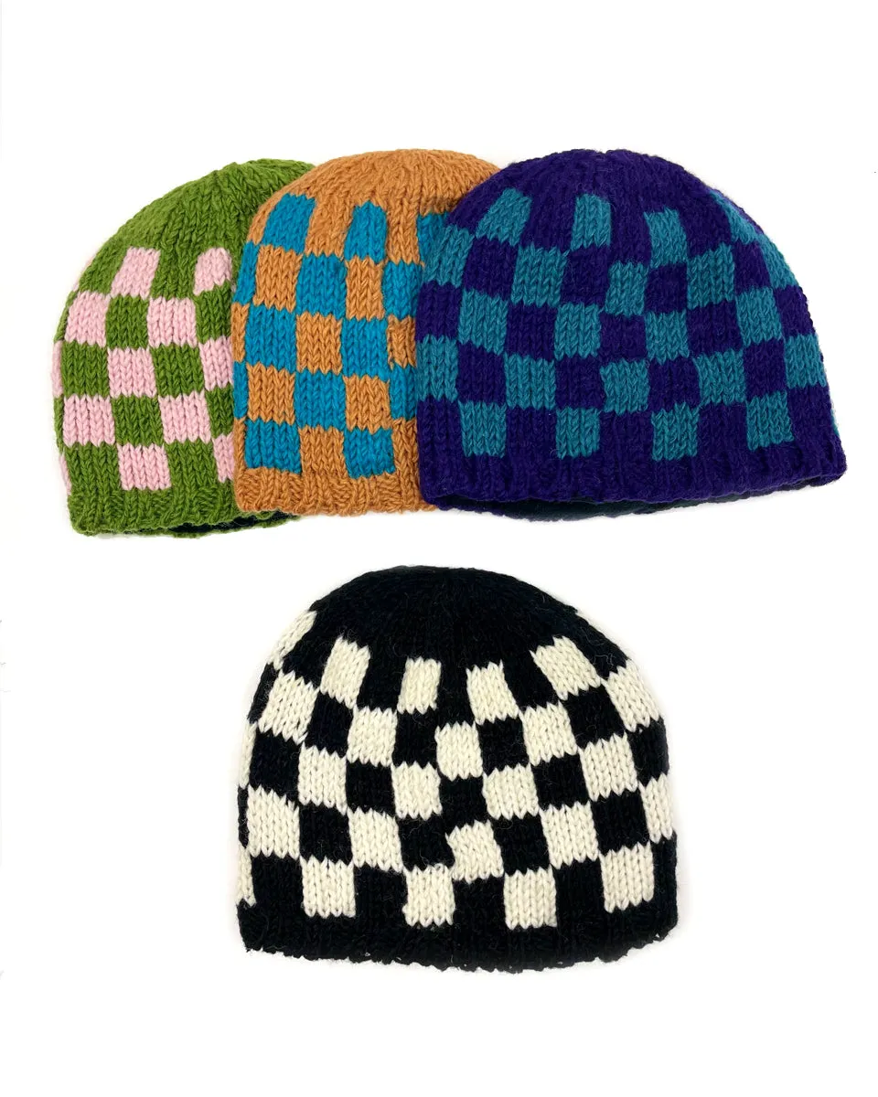 Checkered Beanie