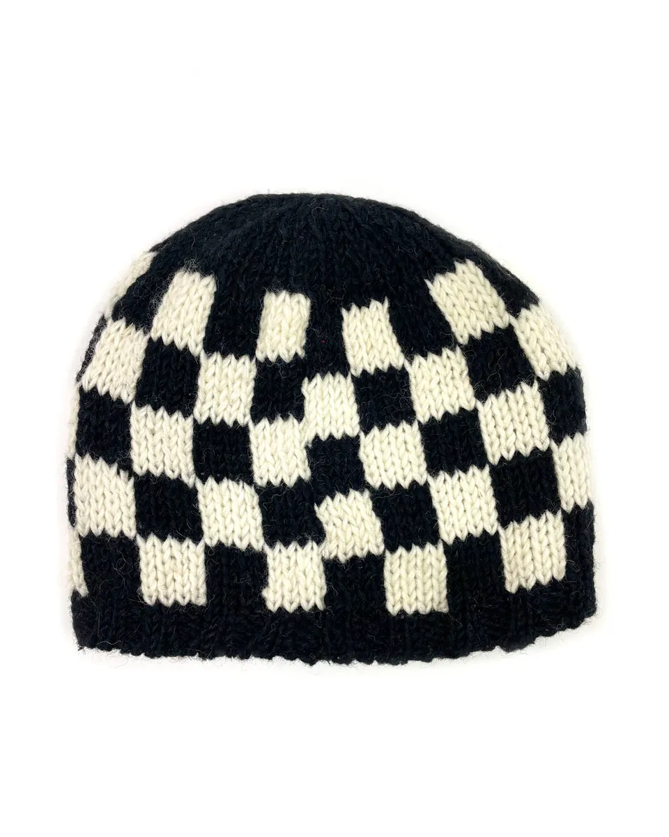 Checkered Beanie