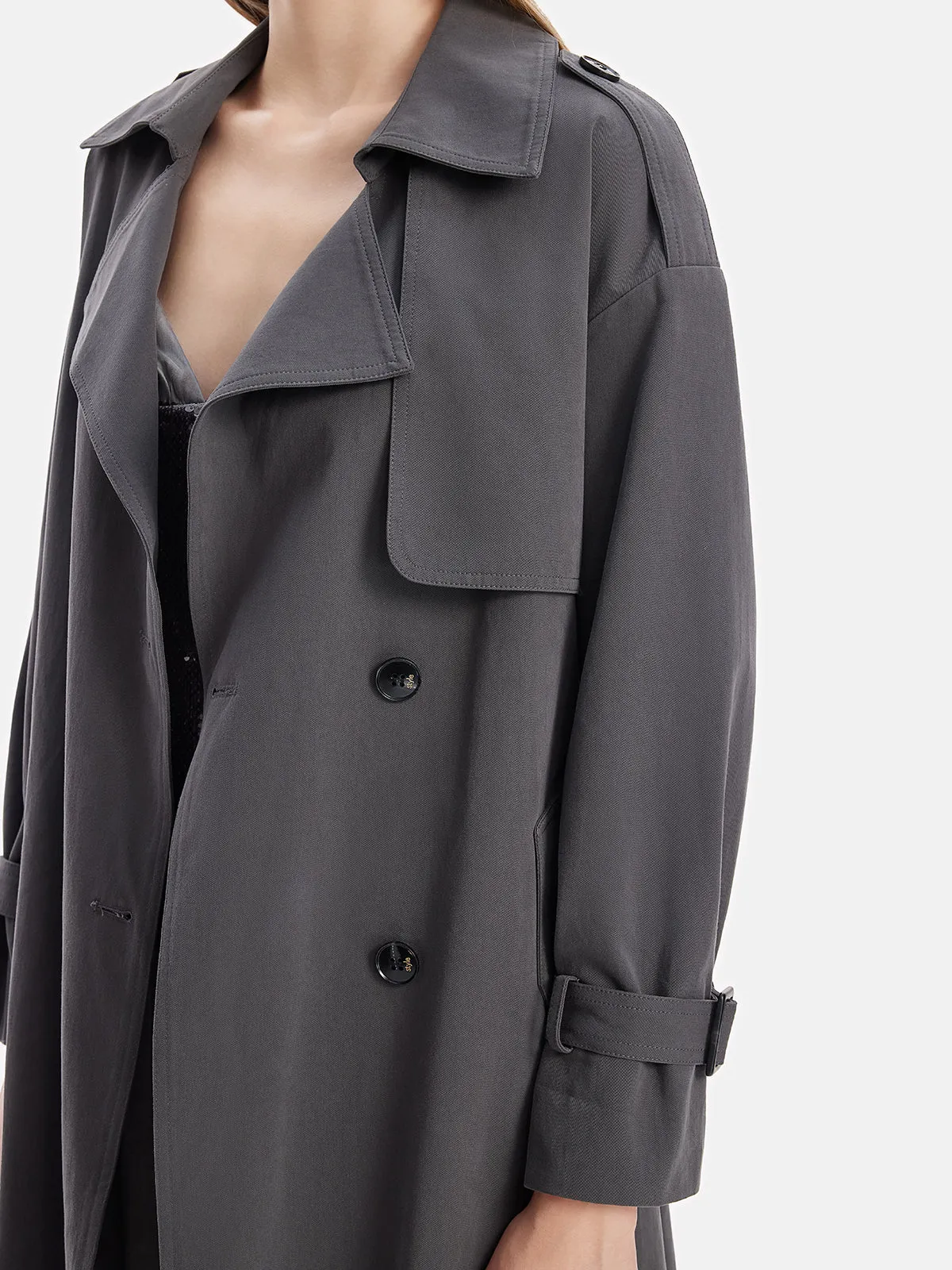 Classic Grey Trench Coat