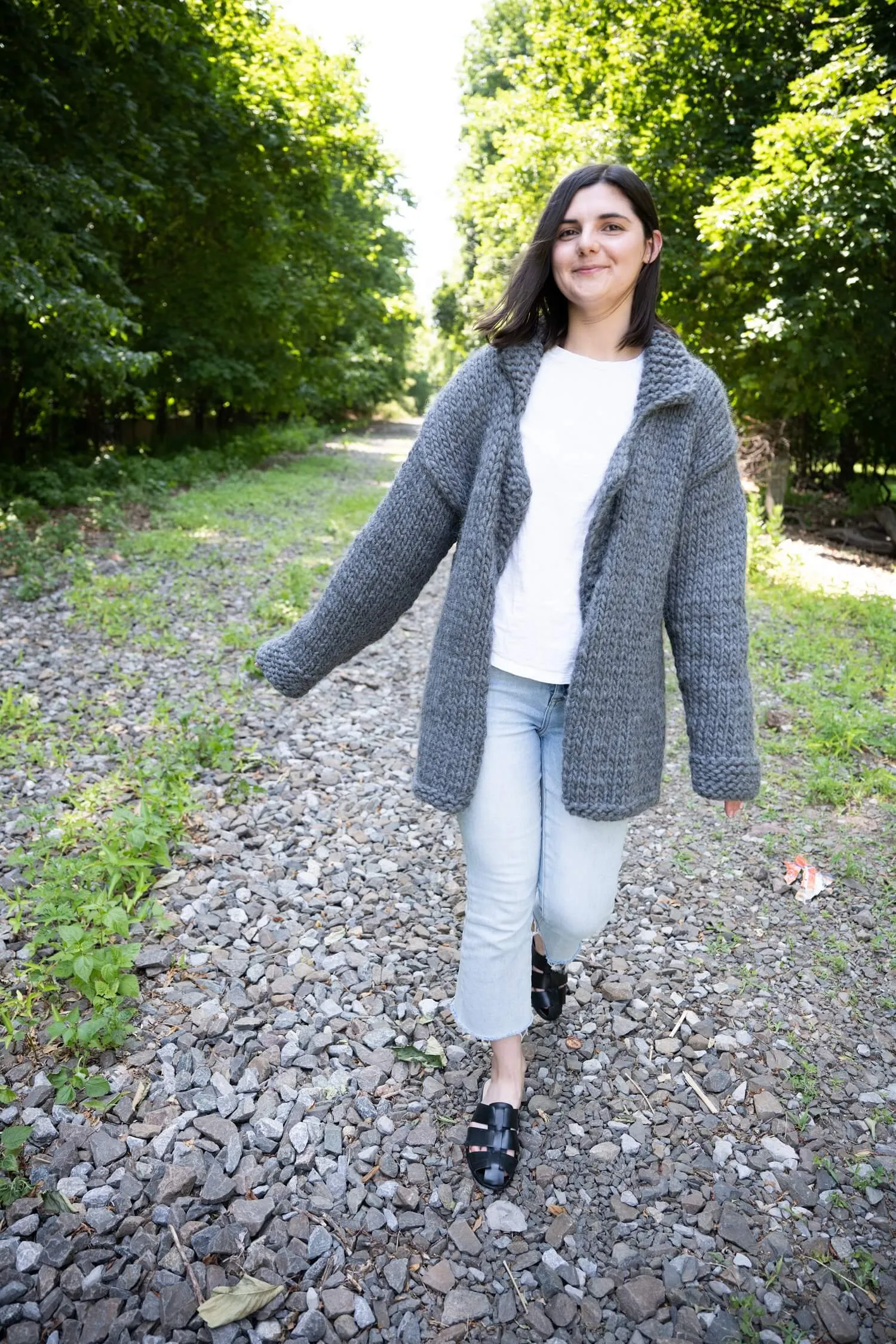 Cozy Collared Cardigan (Knit)