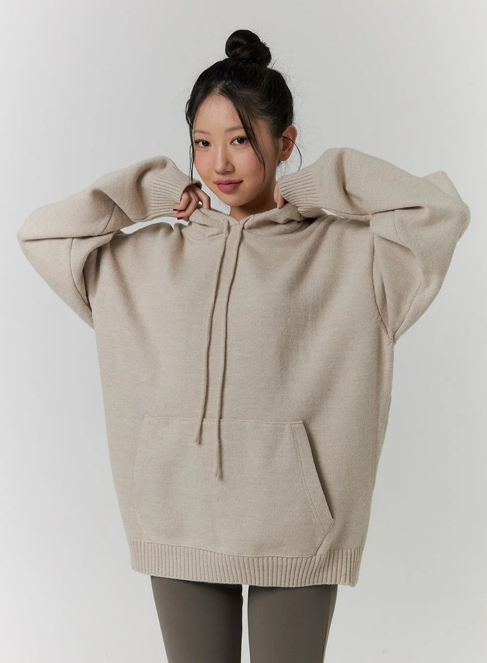 Cozy Knit Hoodie Sweater CD319