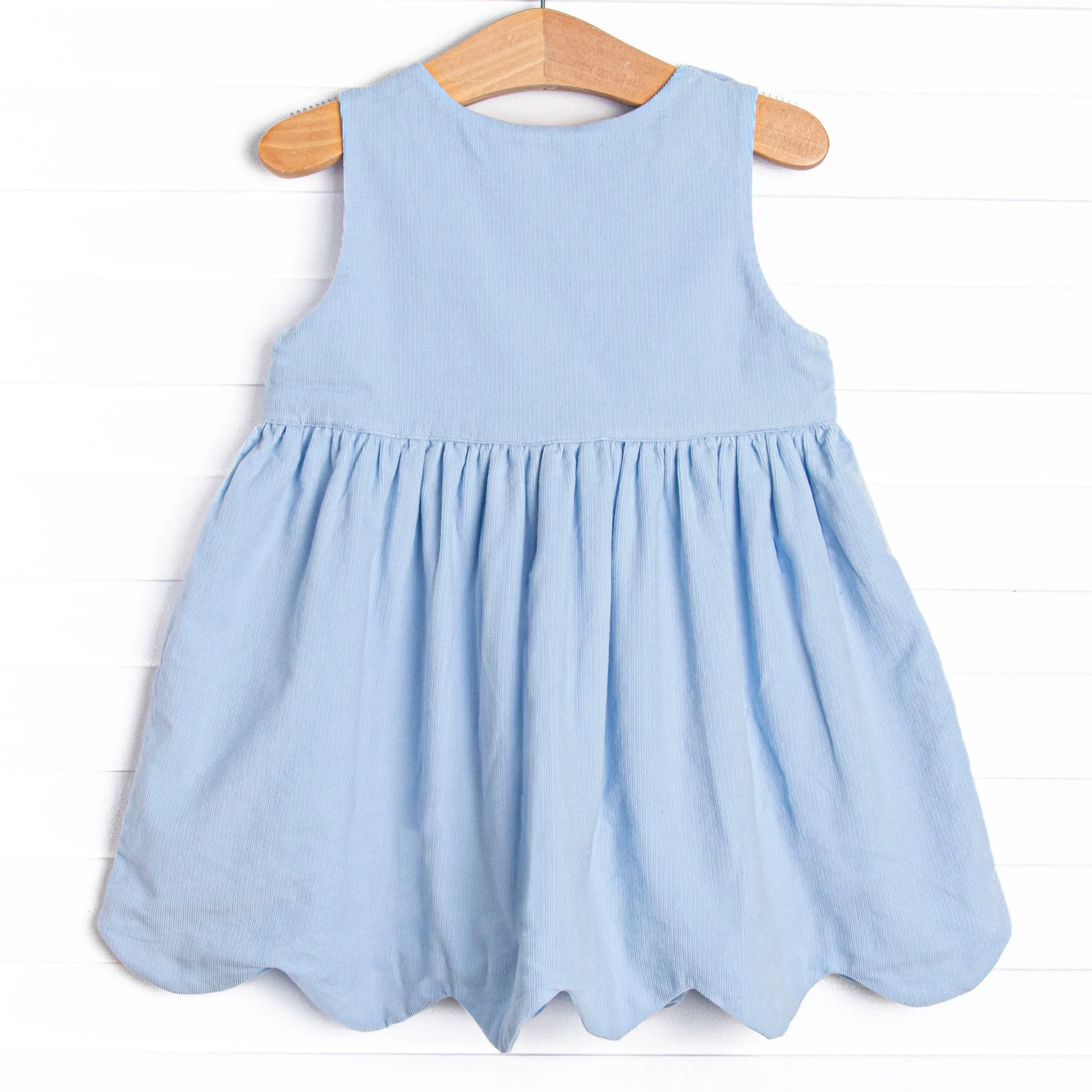 Elizabeth Dress, Blue Corduroy