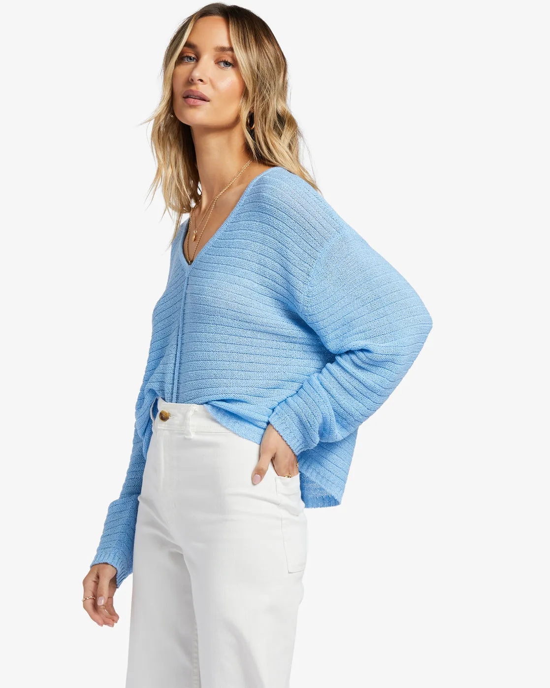 Every Day Pullover Sweater - Blue Daze