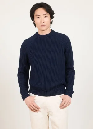 Fisherman Jumper | Heavy Cotton | Navy