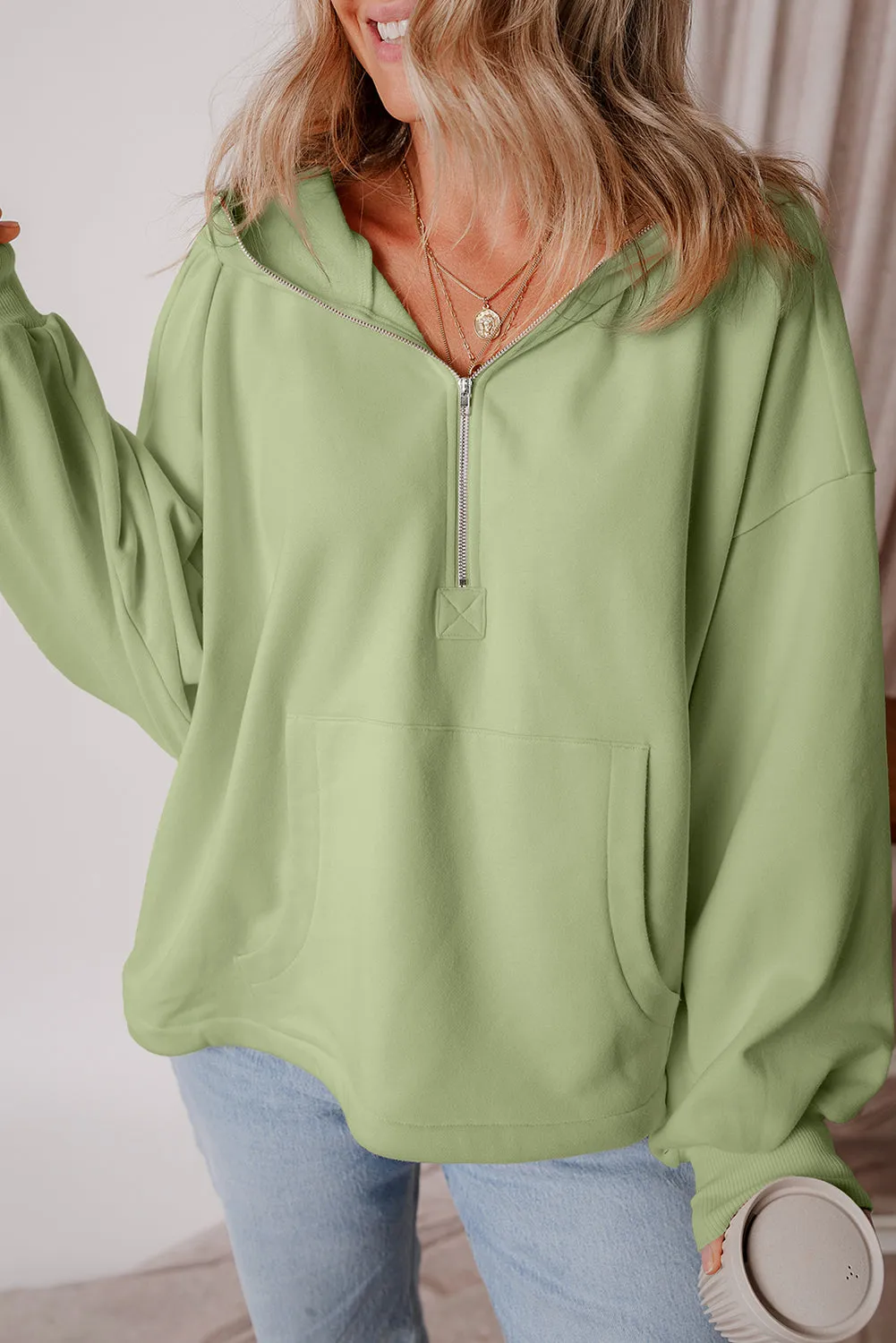 Fleece Lined Kangaroo Pocket Hoodie