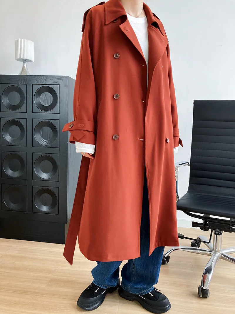 Flytonn-Fall Outfits Women Outwear Streetwear -women's outerwear women's coat Drapey British style loose mid-length trench coat