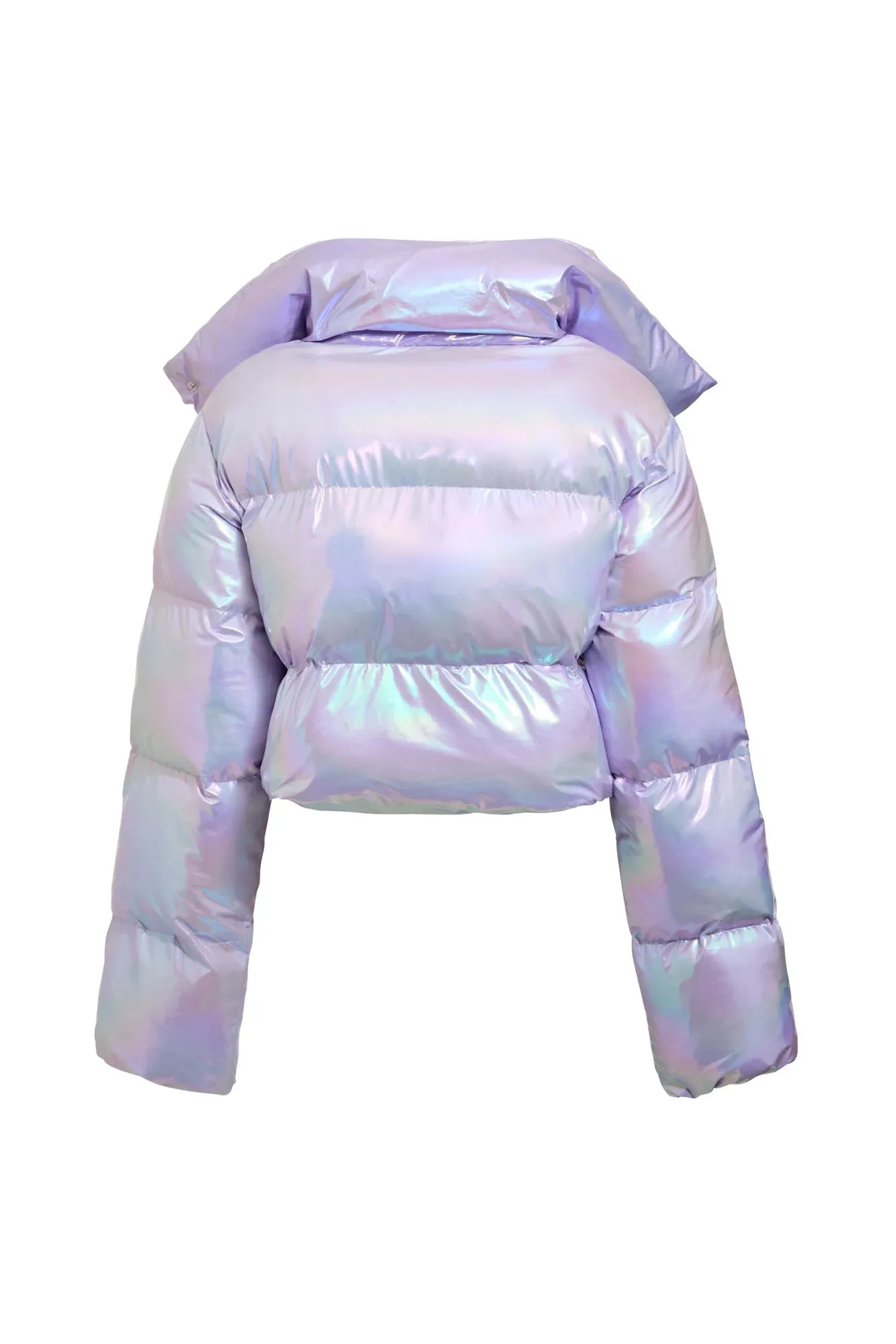 Fractals Puffer Jacket | Frosted Lilac