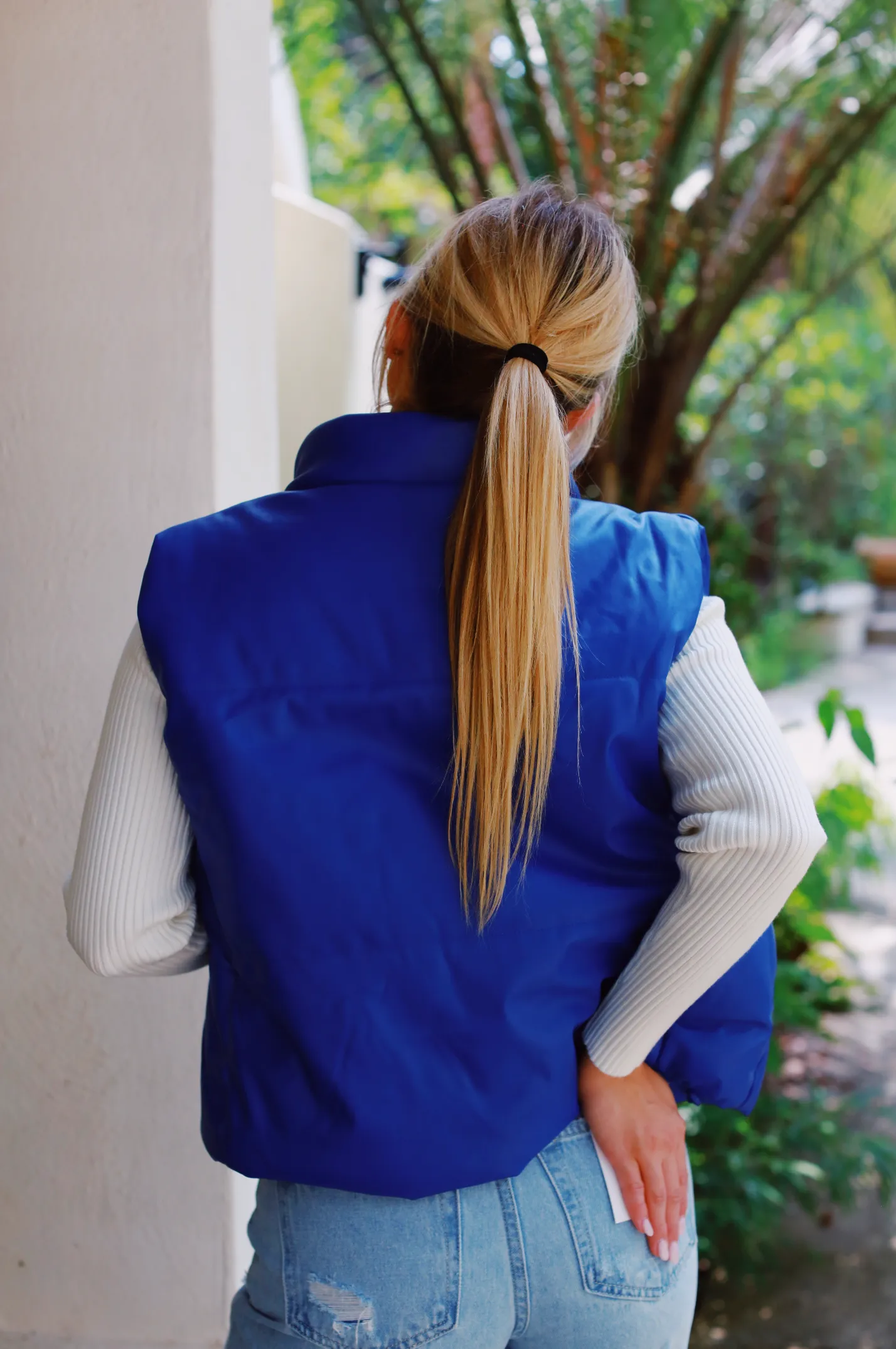 Half Day Puffer Vest - Blue