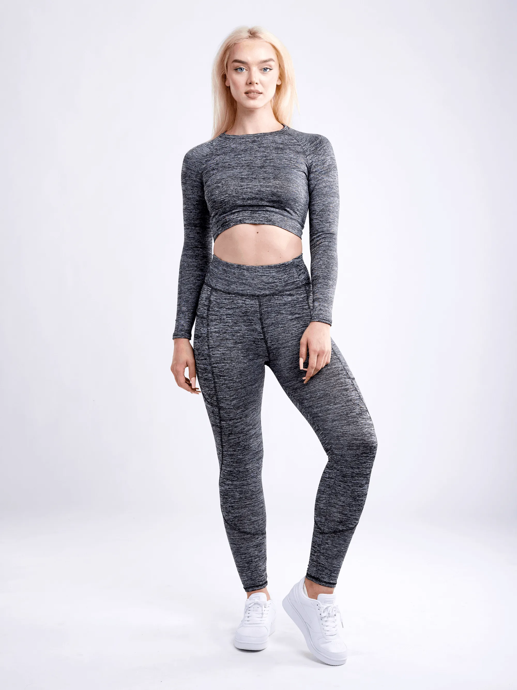 High-Waisted Classic Gym Leggings with Side Pockets