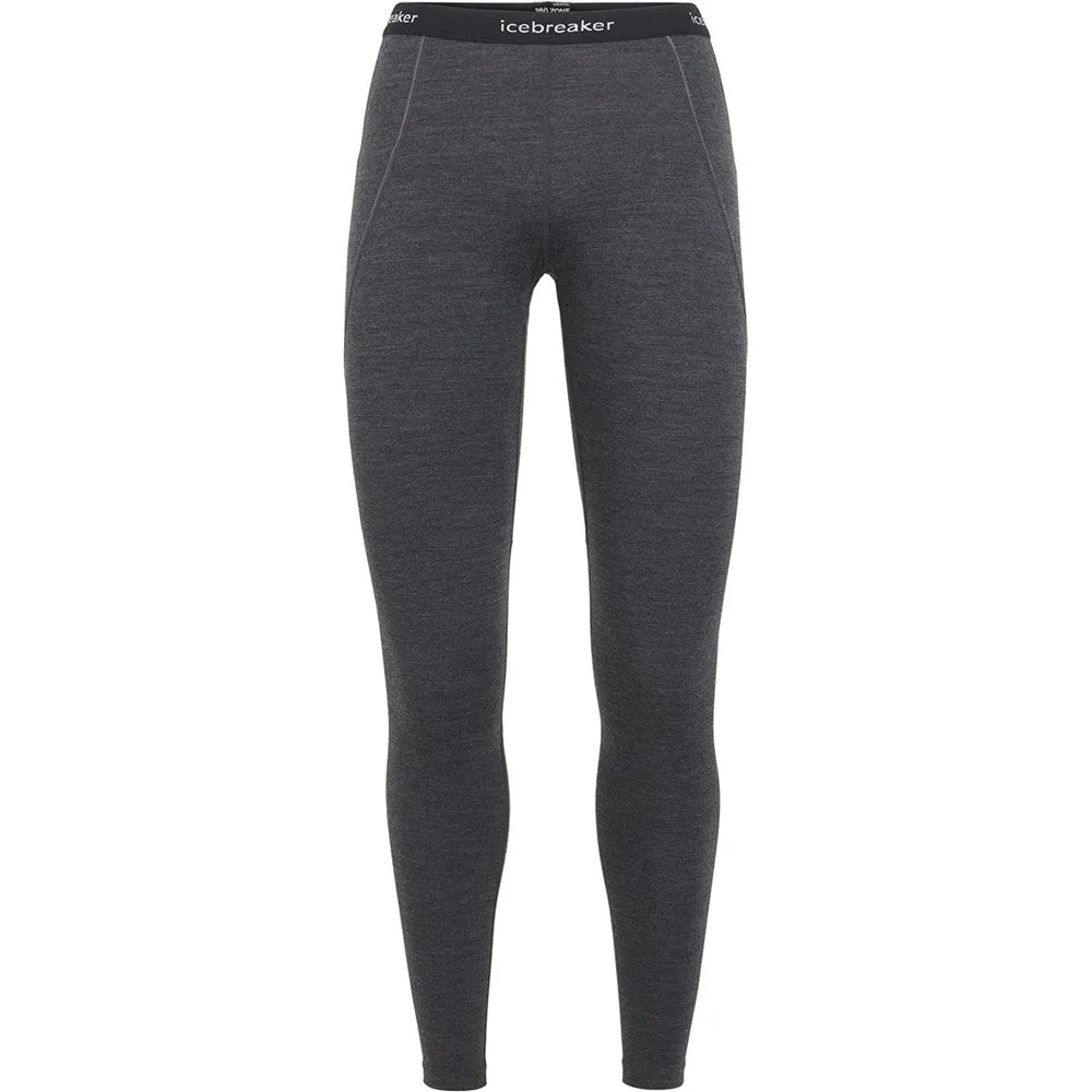 Icebreaker 260 Zone Women's Leggings - Jet Heather/Black/Snow