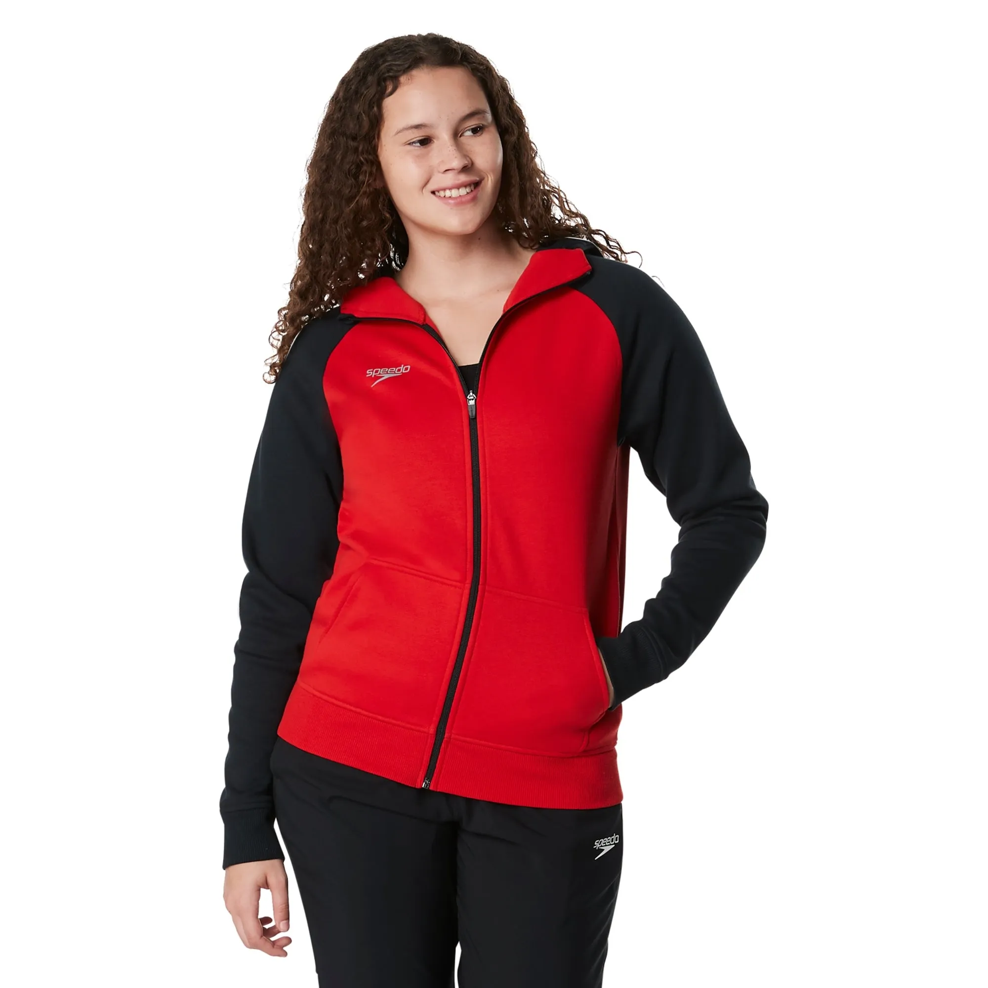 Jersey Diving Academy _SPEEDO Adult Hooded Warm Up Jacket  Female