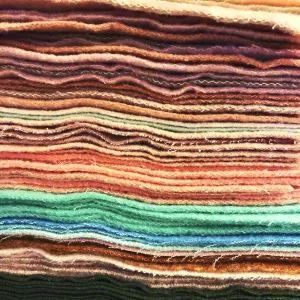 Large Felted Vintage Wool Blanket Pieces