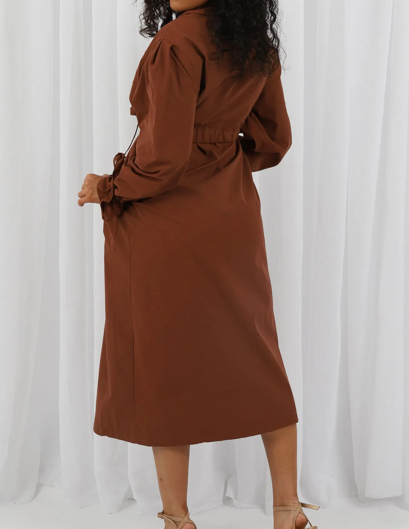 Larisa Drop Shoulder Trench