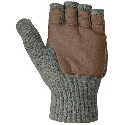 Lost Coast Men's Outdoor Research Fingerless Mittens, Pewter