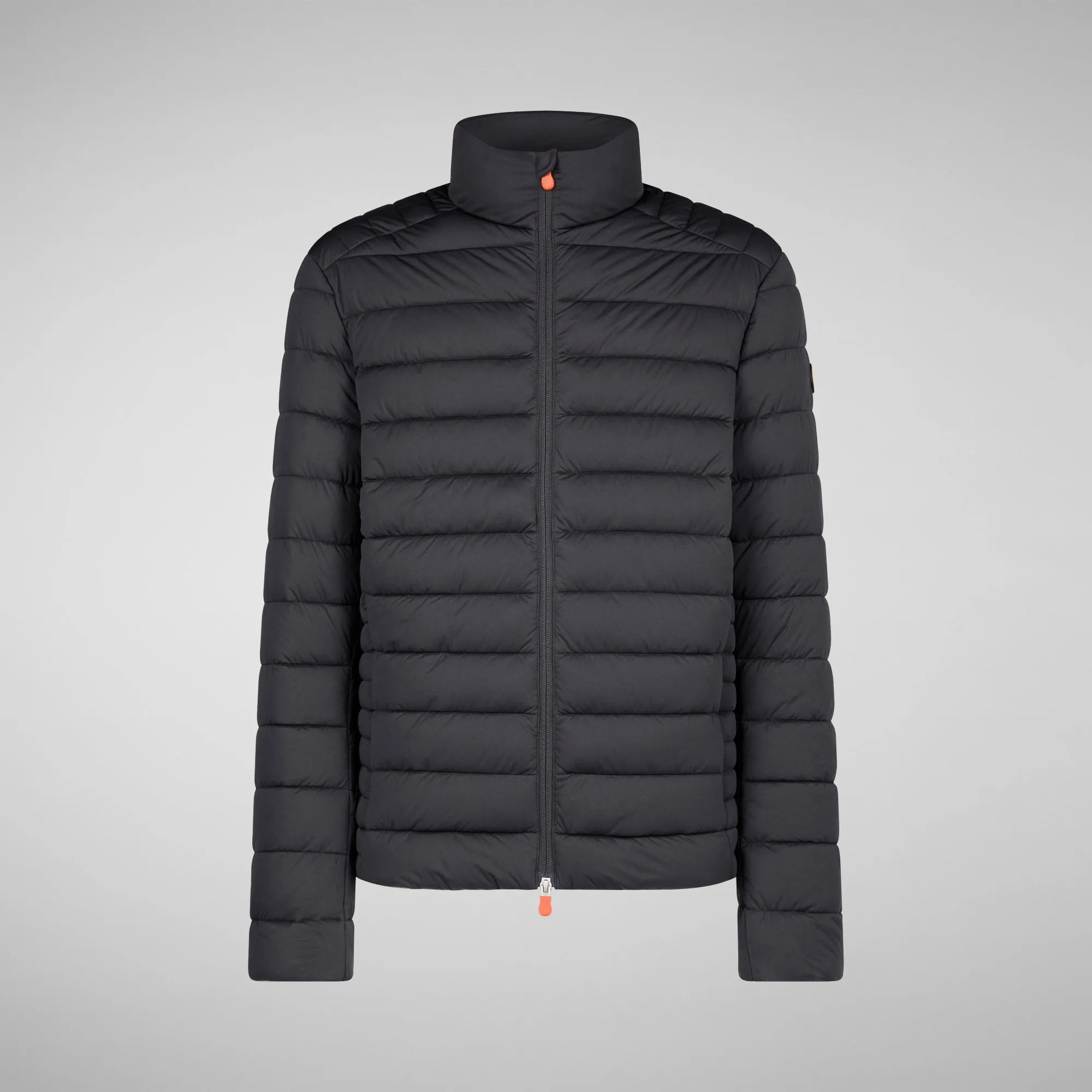 Men's Ari Stretch Puffer Jacket in Grey Black