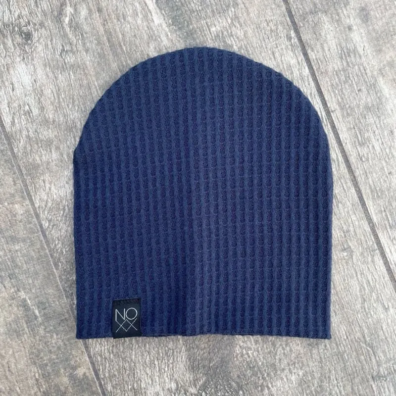 Navy | Cozy Waffle Knit Beanie