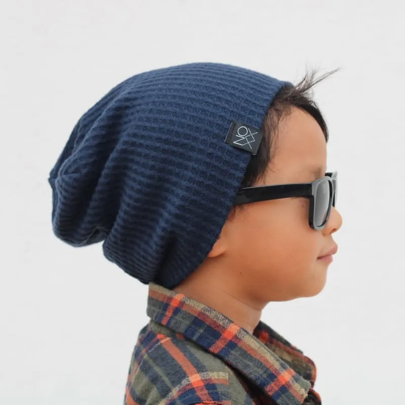 Navy | Cozy Waffle Knit Beanie