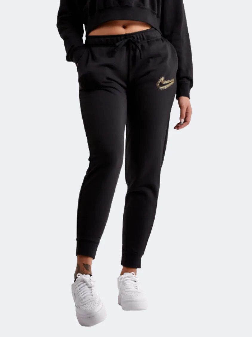 Nike Stardust Fleece Women Lifestyle Pant Black/Gold