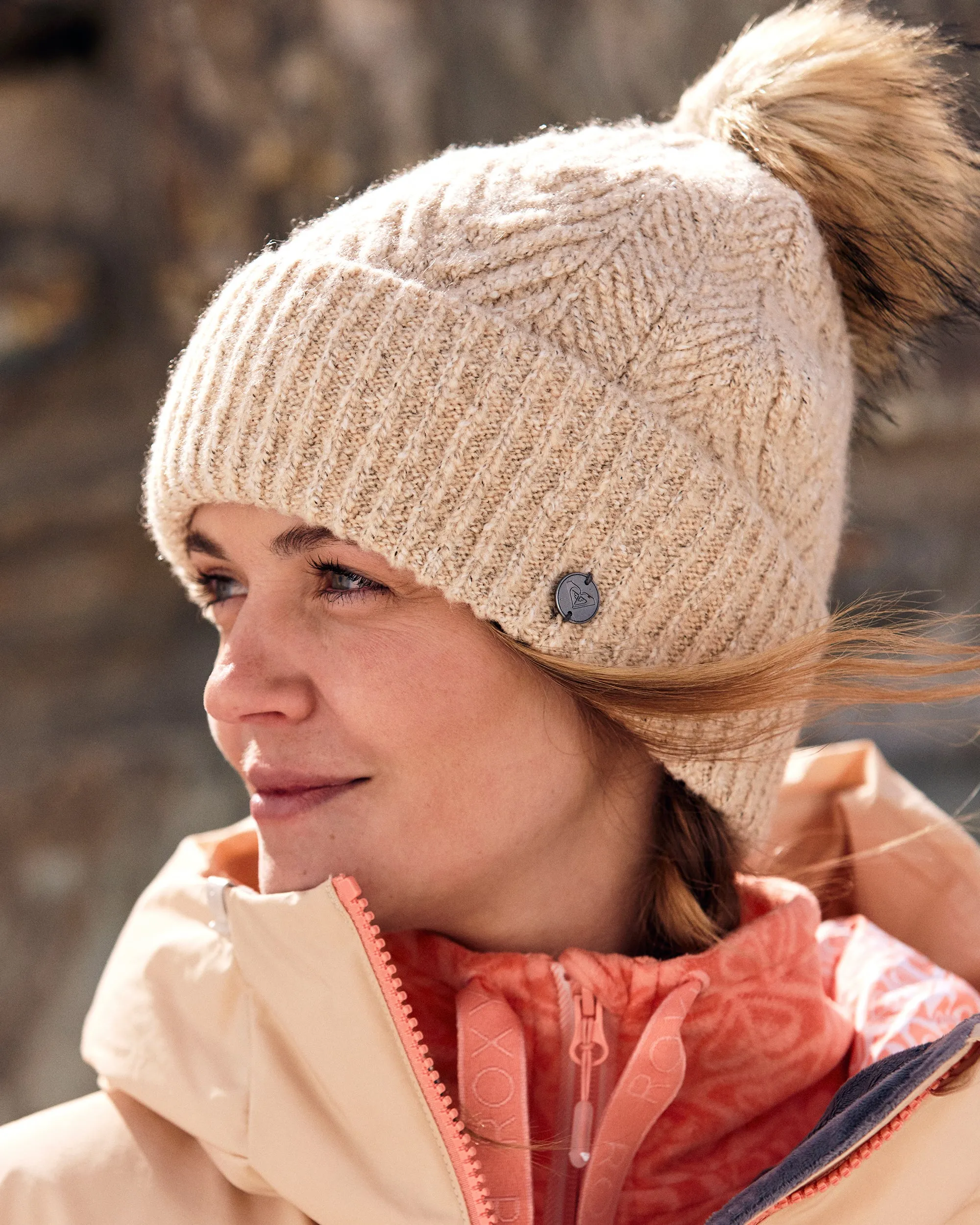 Peak Chic Cuff Beanie - Pebble