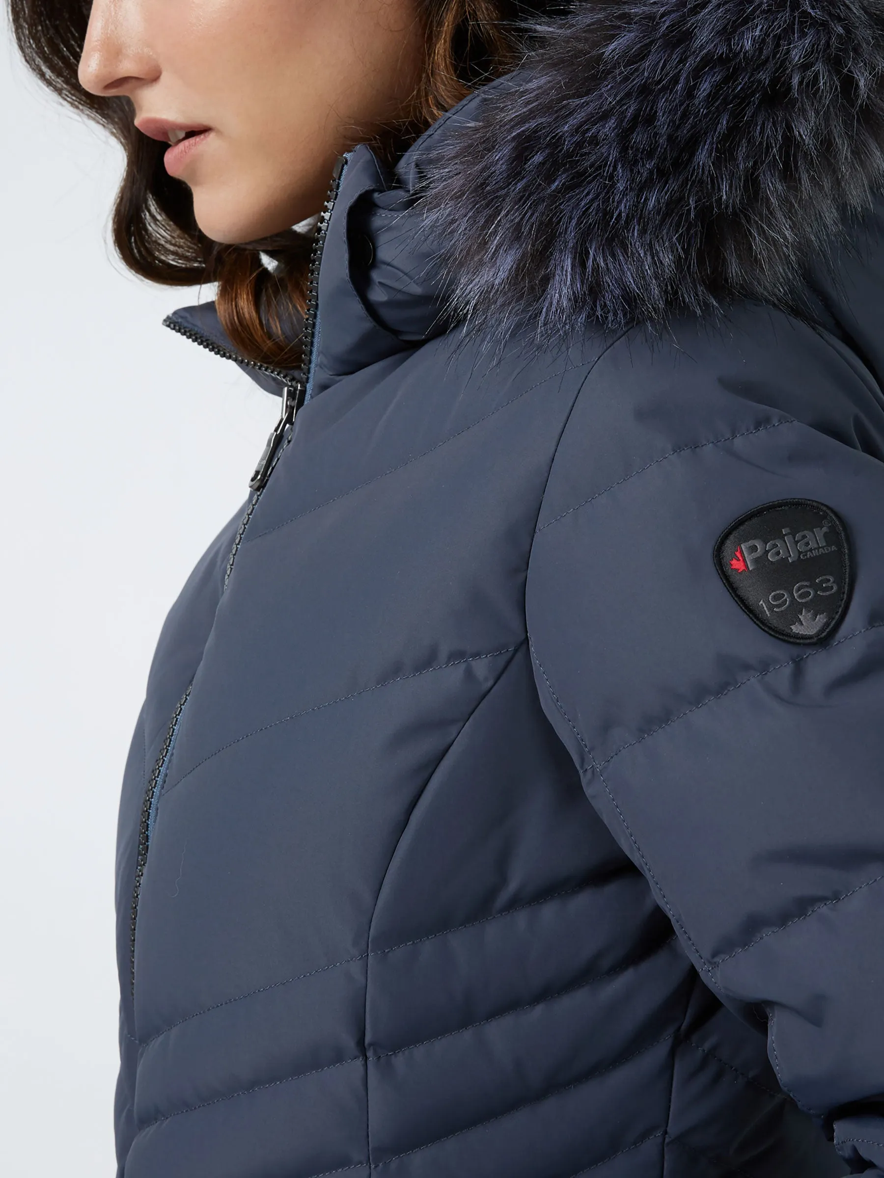 Queens Quilted Puffer w/Faux Fur Hood Trim