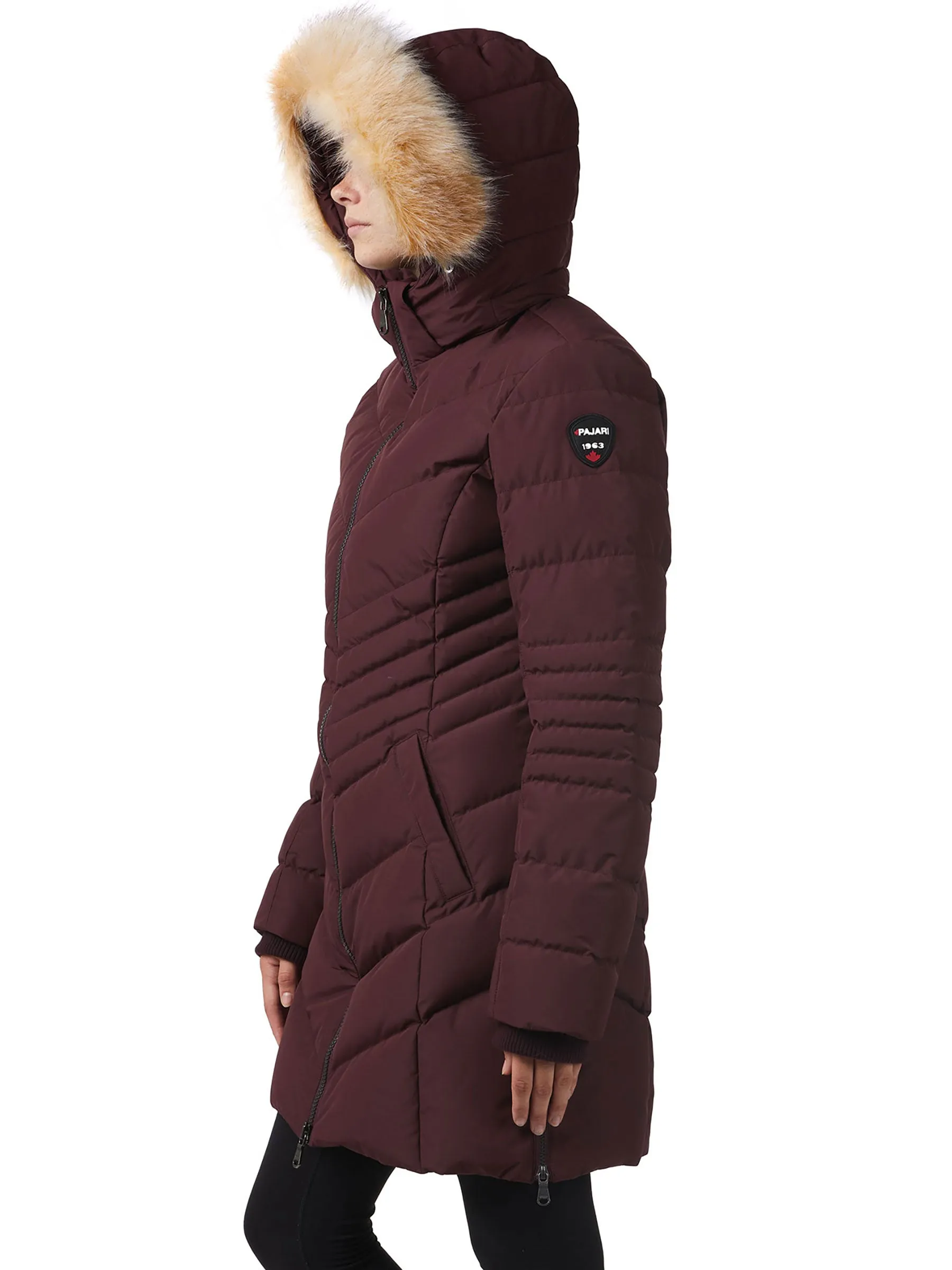 Queens Quilted Puffer w/Faux Fur Hood Trim