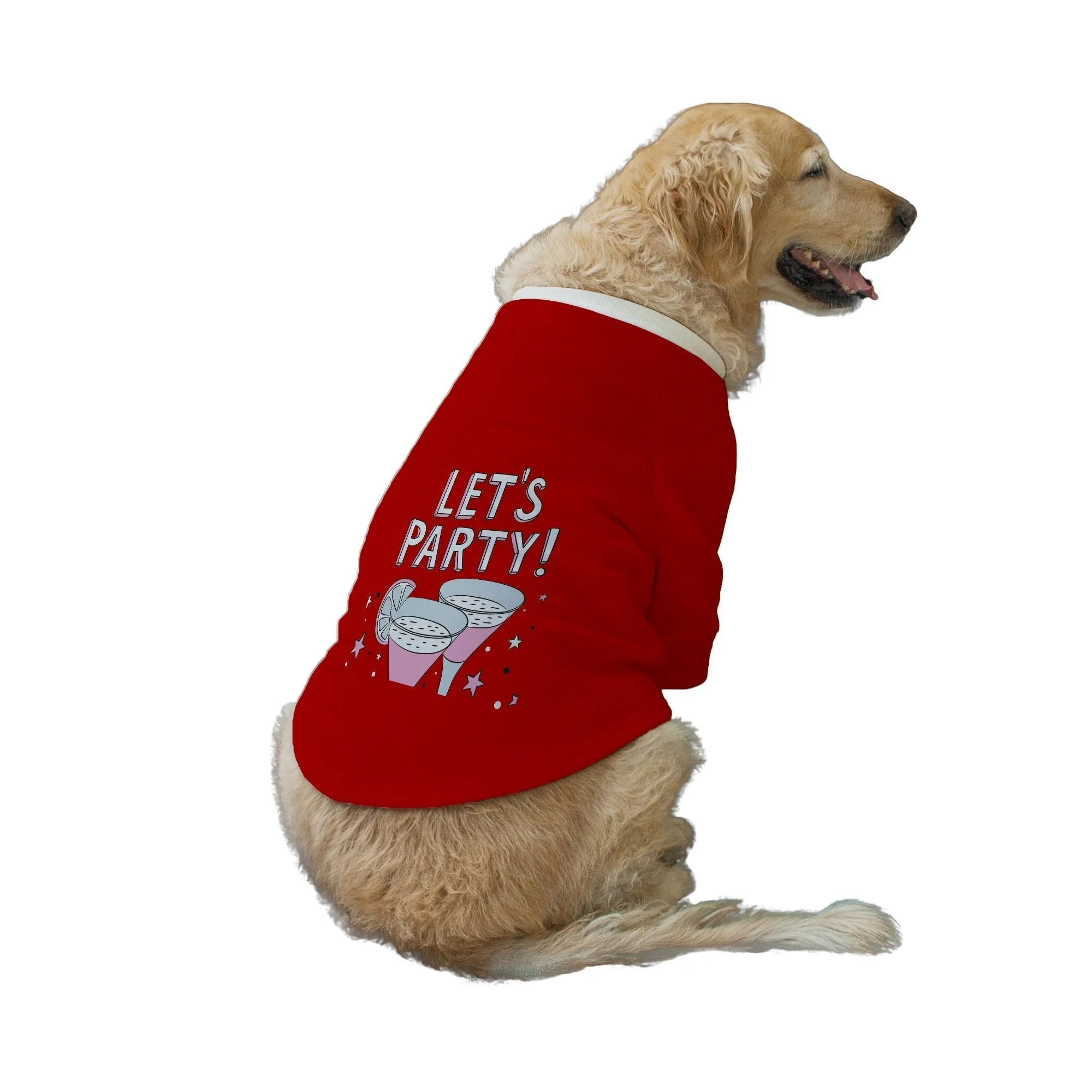 "Let's Party" Printed Dog Technical Jacket