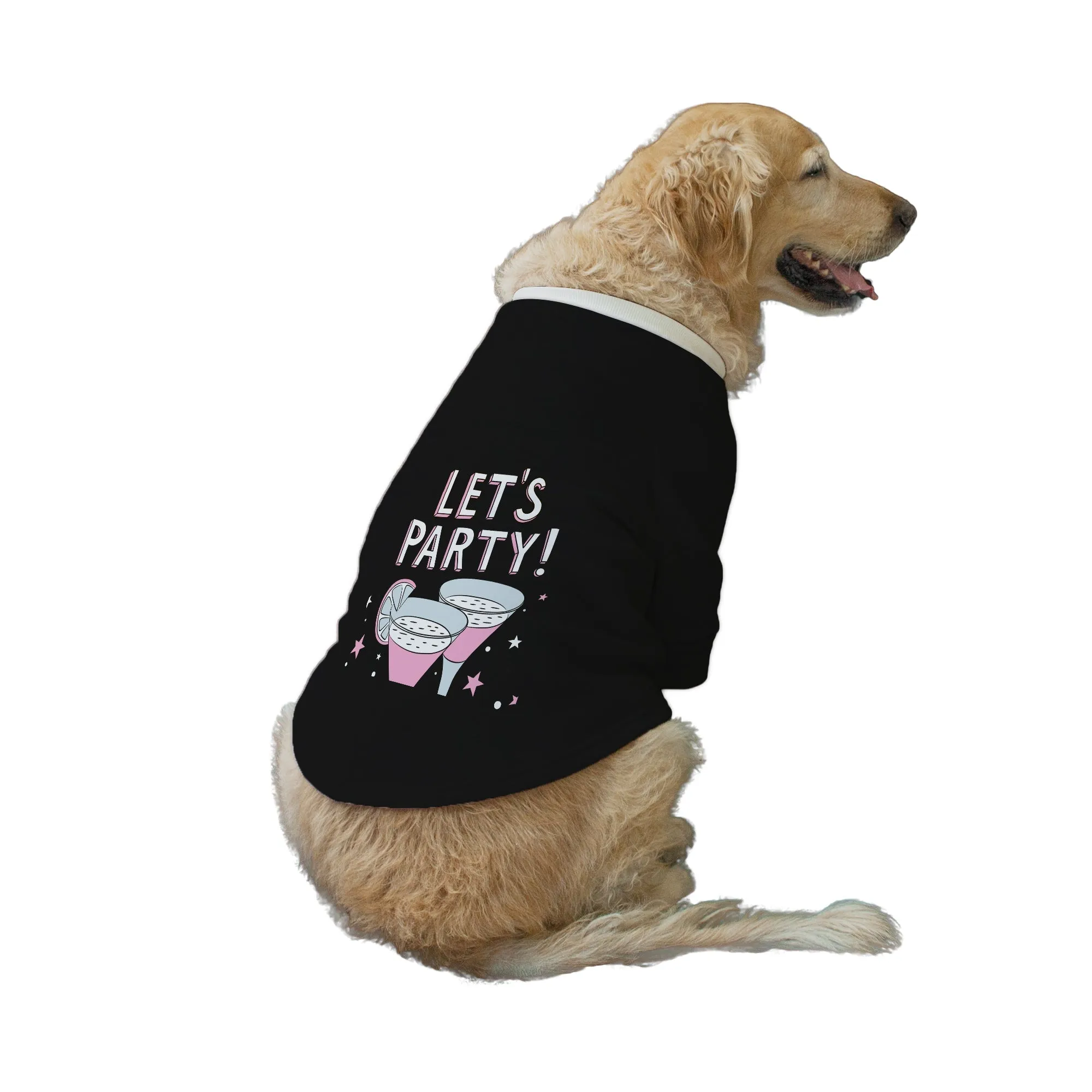 "Let's Party" Printed Dog Technical Jacket