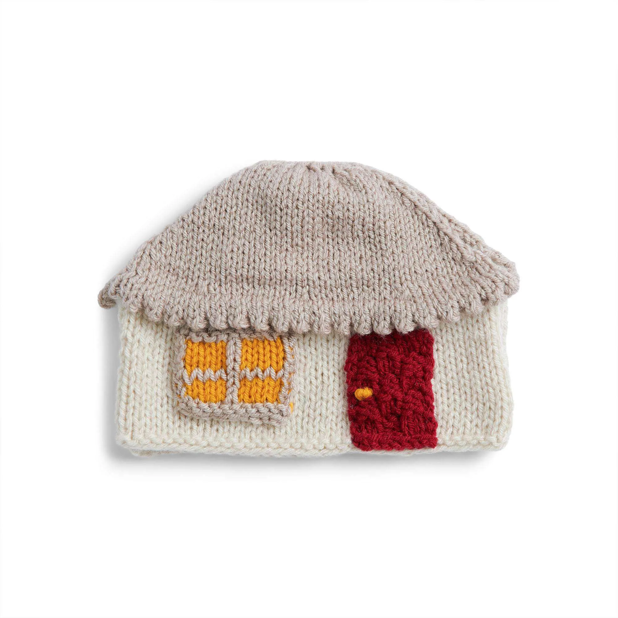 Red Heart Knit Cozy Cabin Tea Cozy