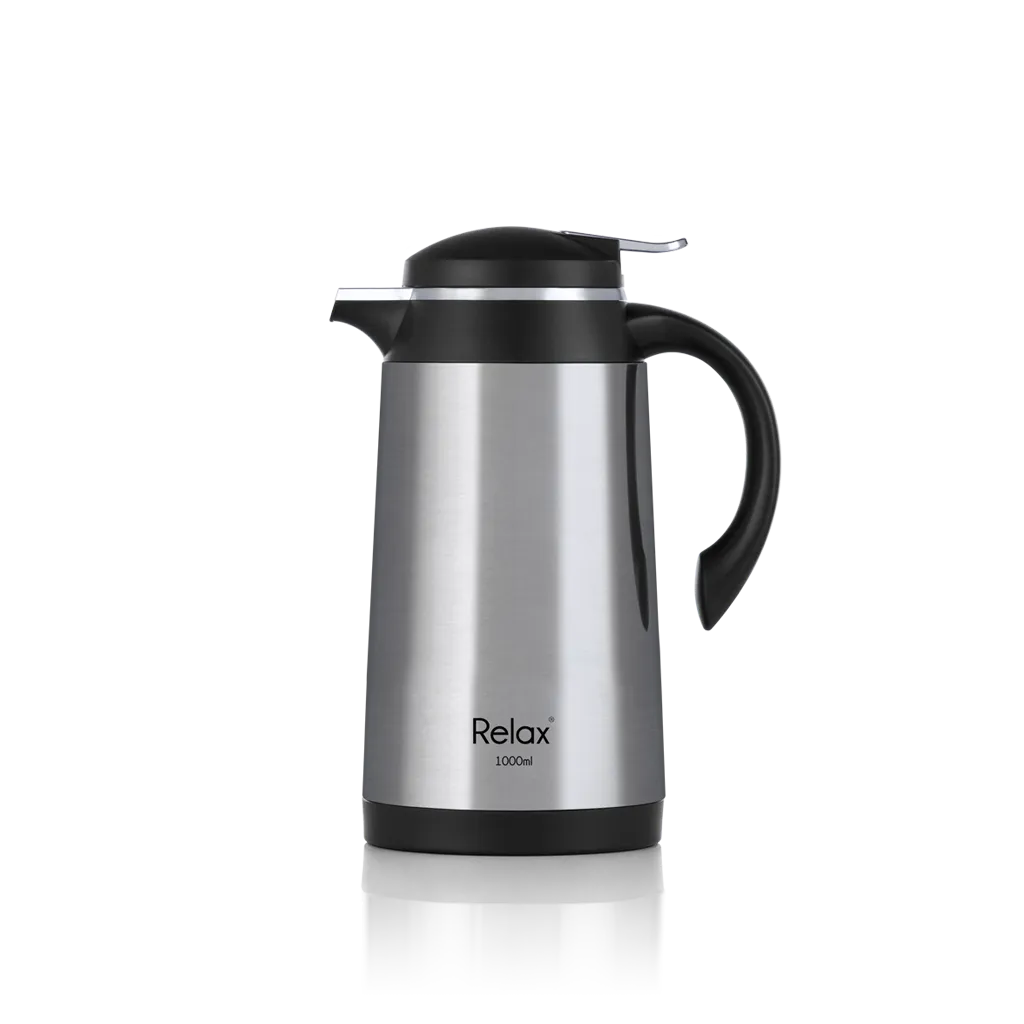 RELAX 1000ML VERRA STAINLESS STEEL THERMAL CARAFE - BLACK (D4100 SERIES)