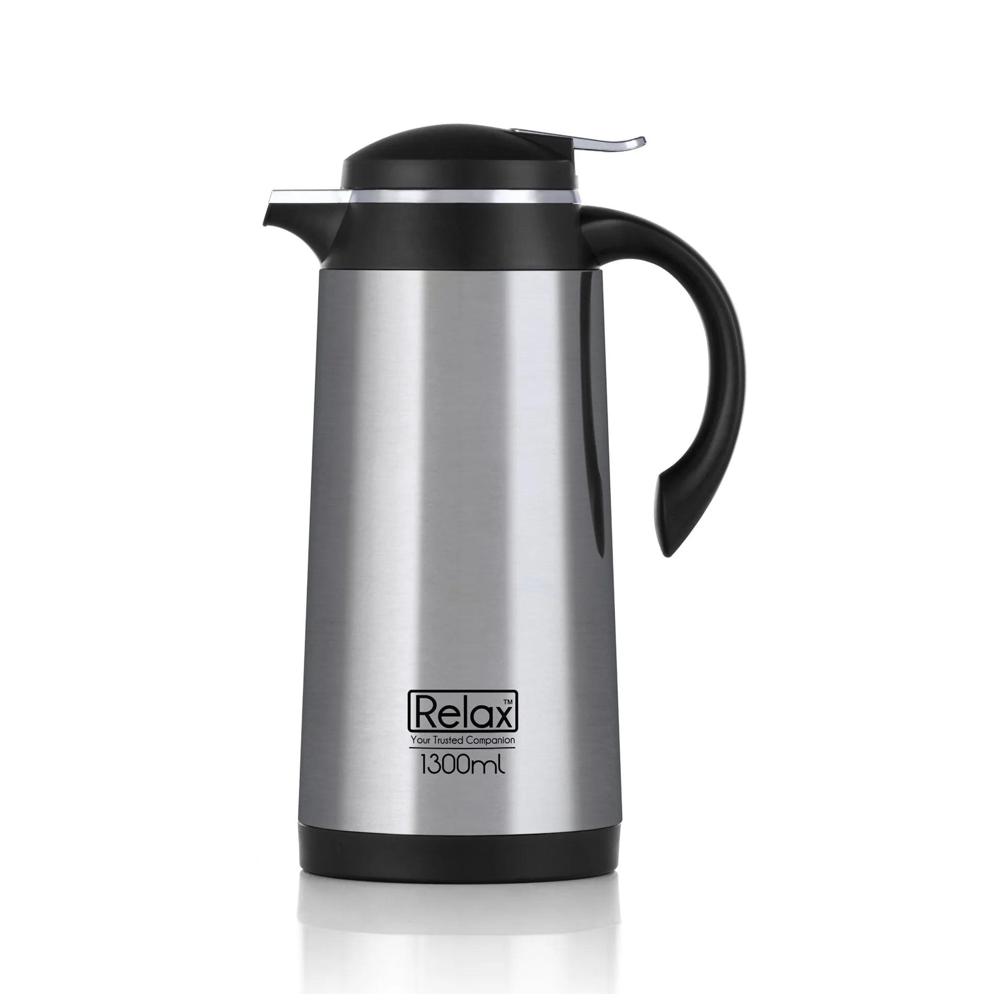 RELAX 1000ML VERRA STAINLESS STEEL THERMAL CARAFE - BLACK (D4100 SERIES)