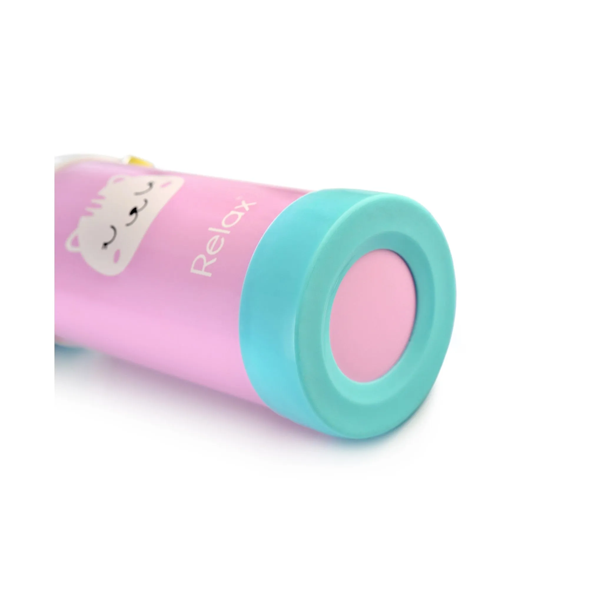 RELAX 360ML CALINE STAINLESS STEEL KIDS THERMAL FLASK WITH STRAW - CAT