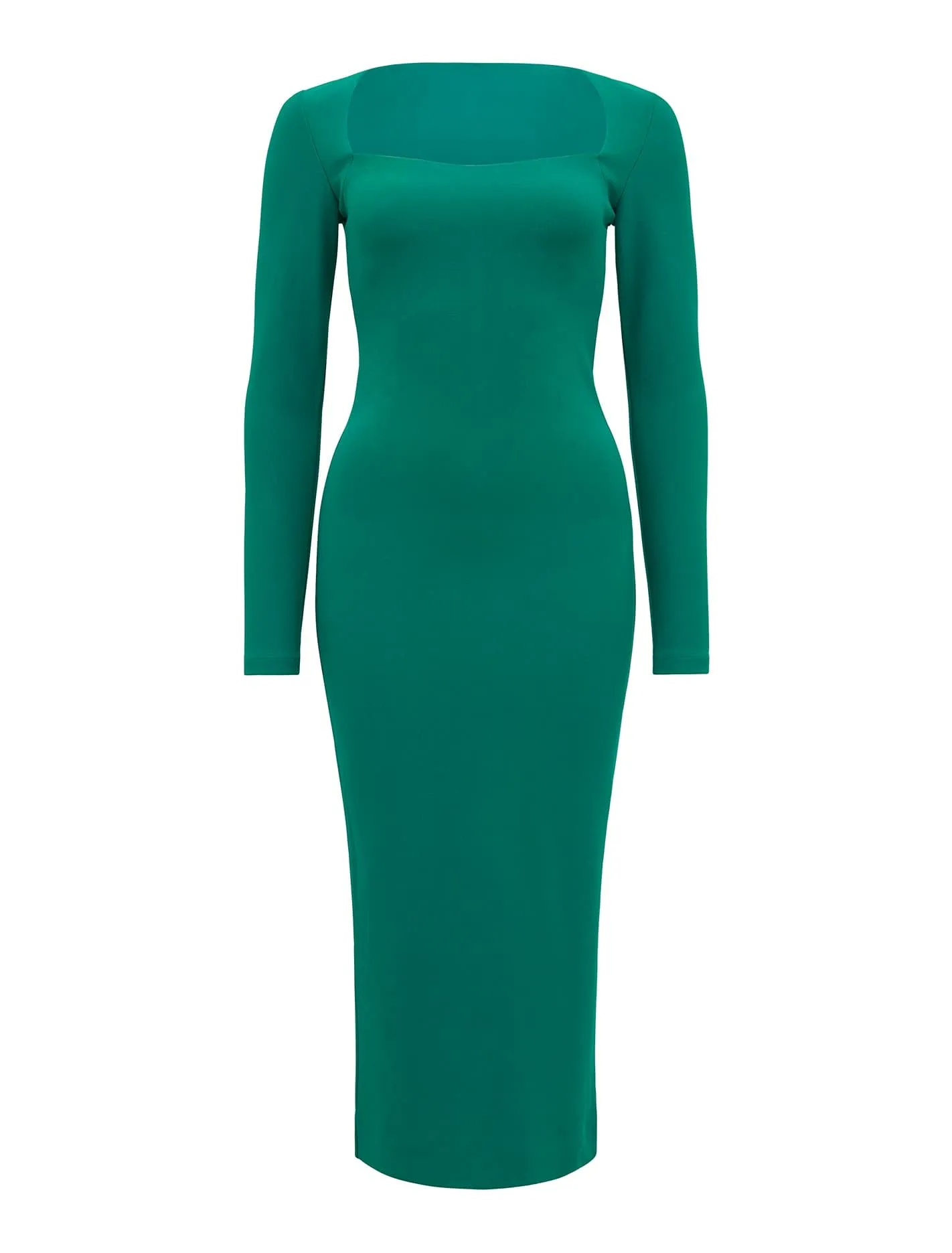 Sandra Square Neck Bodycon Midi Dress