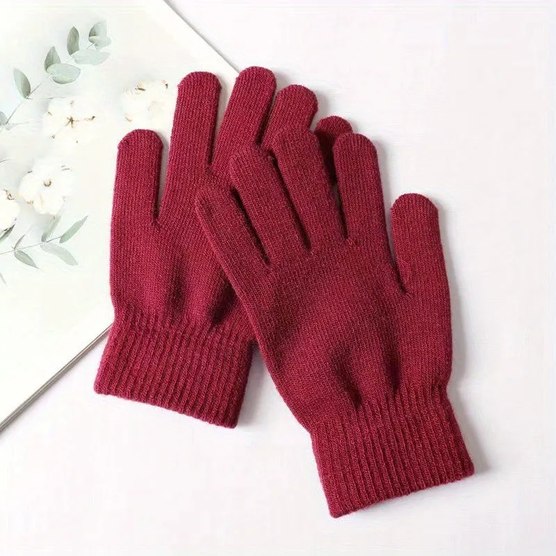 Stay Warm & Protected: Unisex Full Finger Ski Gloves for Outdoor Winter Activities