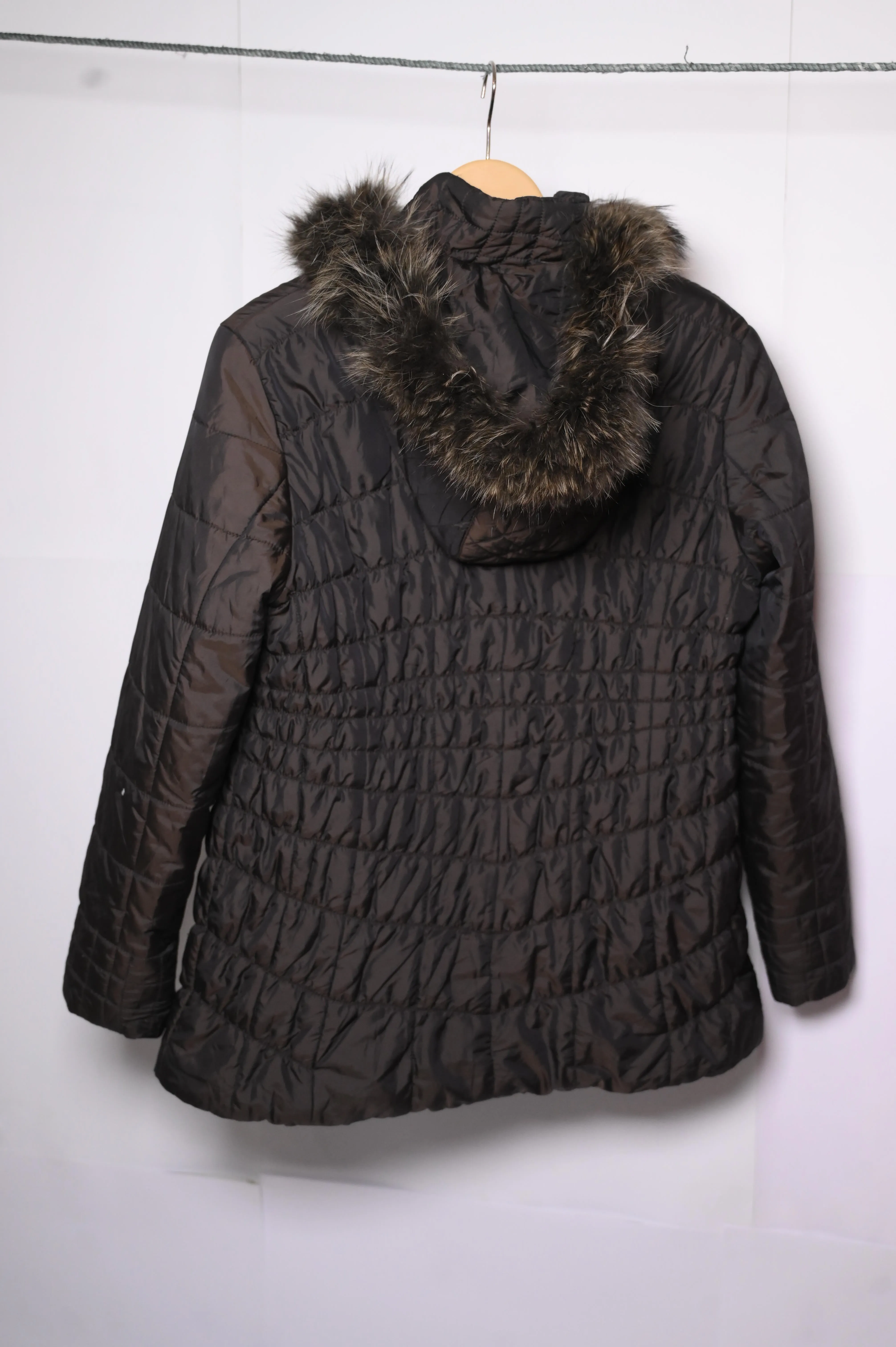 Thriftyfy Brown Women’s Puffer Jacket - Small