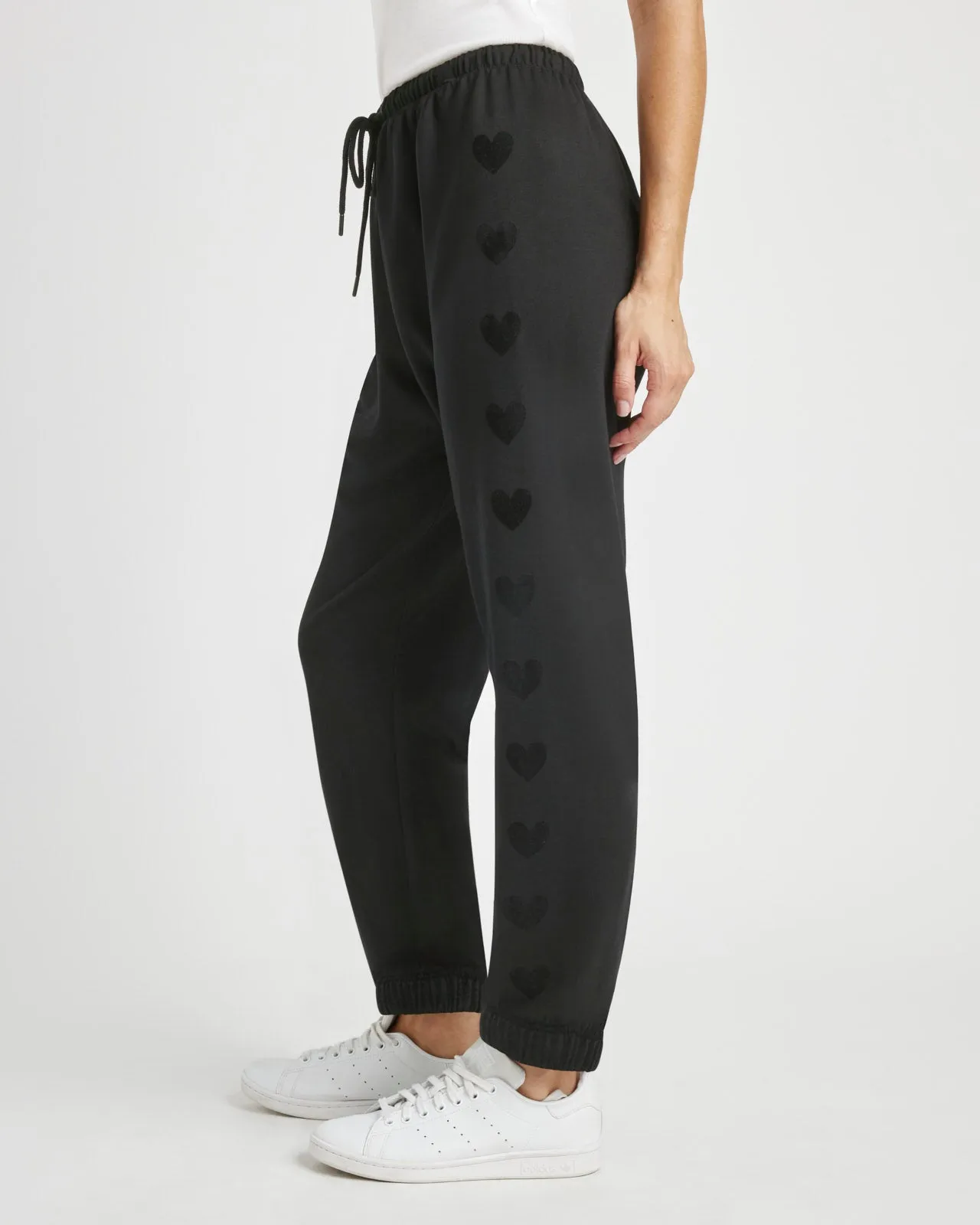 Tia Soft Fleece Heart Jogger