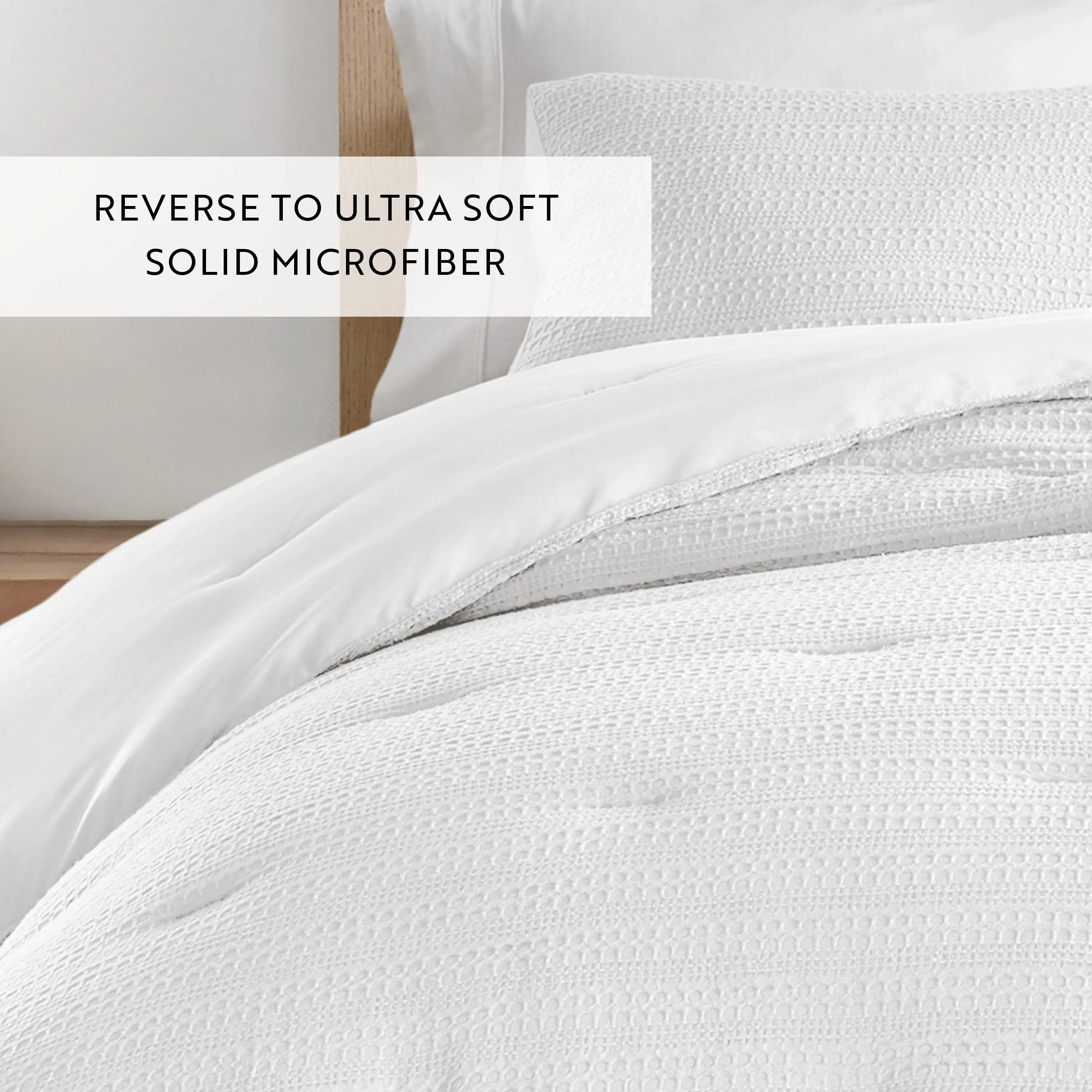 Waffle Textured Down-Alternative Comforter Set