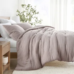 Waffle Textured Down-Alternative Comforter Set